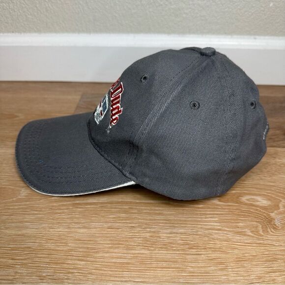 Vintage Dude Embroidered Gray Adjustable Strapback Hat - Picture 4 of 11